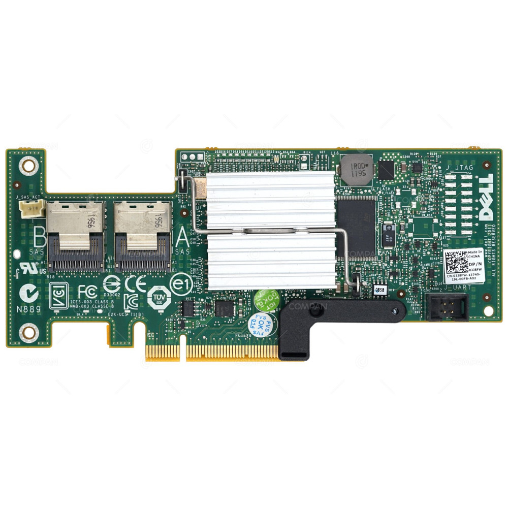 3J8FW DELL PERC H200 SAS 6GB RAID CONTROLLER INTEGRATED FOR R610 R710